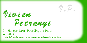 vivien petranyi business card